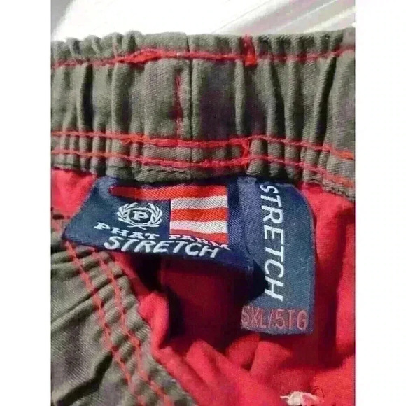 Phat Farm Men's 5XL Y2K Red /Burgundy Stretch Jogger Pristine condition - Picture 9 of 10